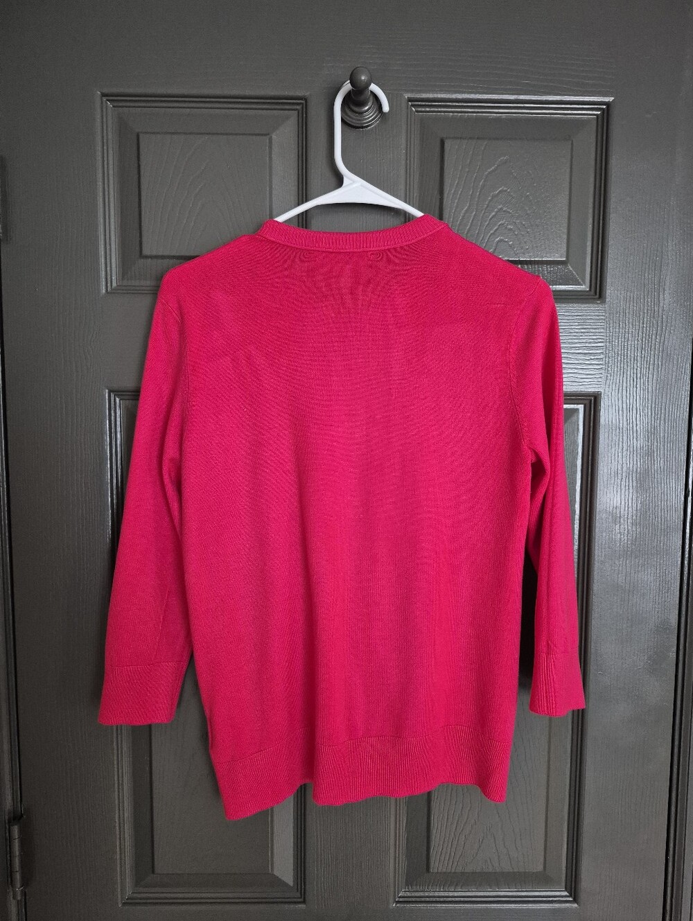 Ellen Tracy Women's Fuschia Cardigan SIZE S - Picture 2 of 10